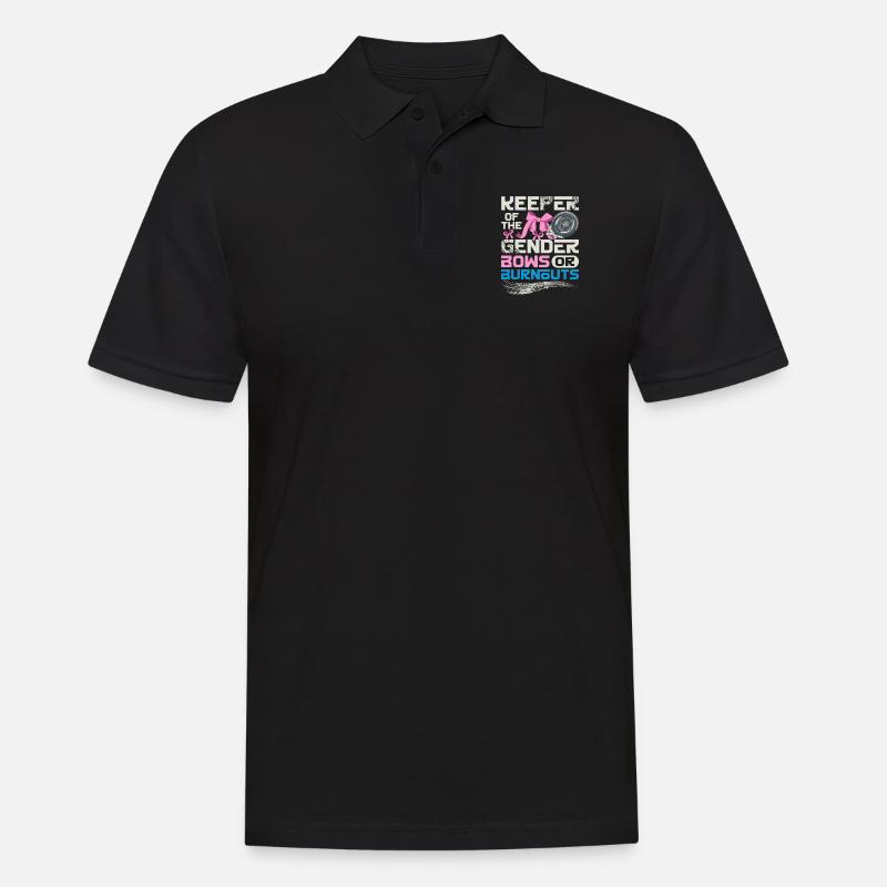 Hüter der Gender-Burnouts oder Verbeugungen - Männer Poloshirt - Schwarz