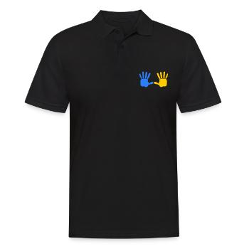 Ukraine - Polo Homme - noir - Devant - Kai (181cm)