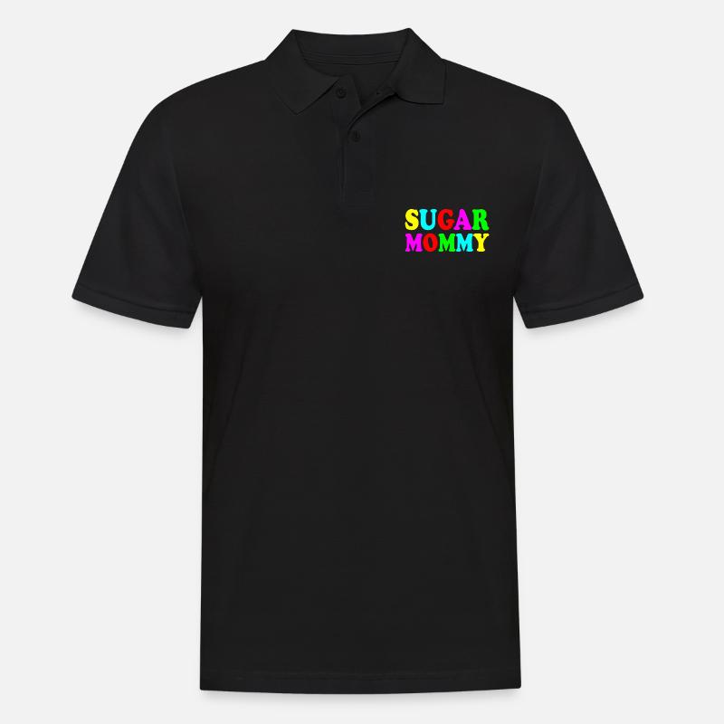 Sugar mommy - Männer Poloshirt - Schwarz