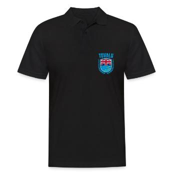 Tuvalu - Männer Poloshirt - Schwarz - Vorne - Kai (181cm)