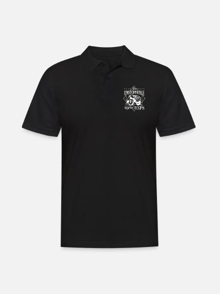 De ustoppelige legend jeeps - Herre poloshirt - sort