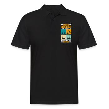 Scooter Rider Electric E-Scooter Hybrid - Men's Polo Shirt - black - Front - Kai (181cm)