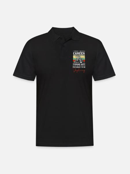 Parachute Adrenaline Paragliding - Men's Polo Shirt - black