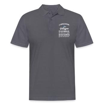 L'application chauffeur s'estcorrectementinstallée - Polo Homme - charbon - Devant - Nico (186cm)