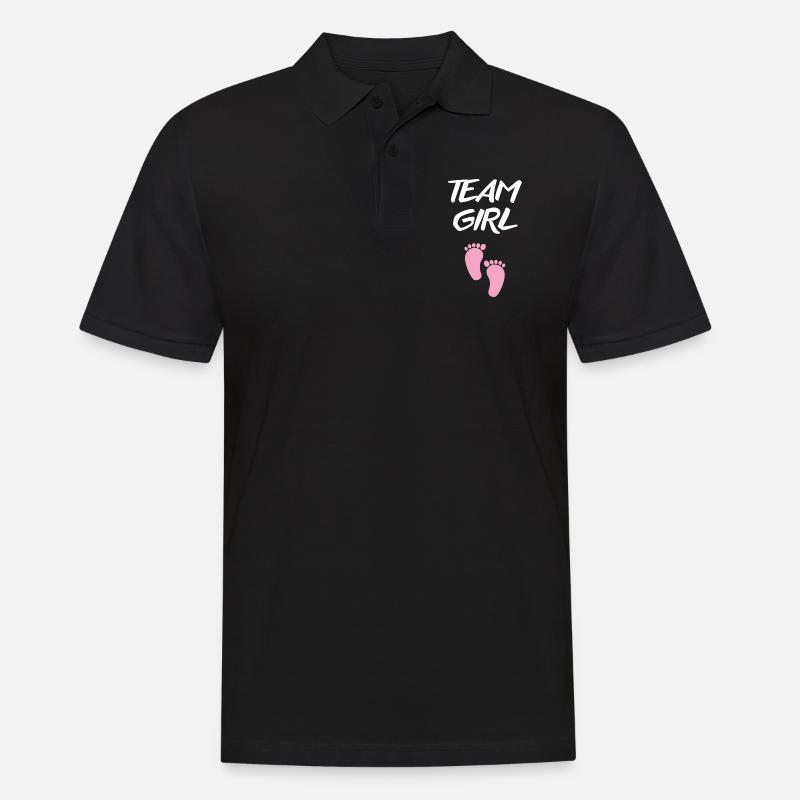 Es wird ein Mädchen! - Männer Poloshirt - Schwarz
