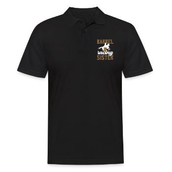Barrel Racing Sister Meilleure sœur Barrel Racing - Polo Homme - noir - Devant - Kai (181cm)