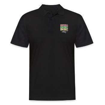 Softball Christmas Gifts Softball Player Xmas - Männer Poloshirt - Schwarz - Vorne - Kai (181cm)
