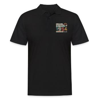 Oktober 1954 Geburtstag Oktober 1954 Geschenk 1954 - Männer Poloshirt - Schwarz - Vorne - Kai (181cm)