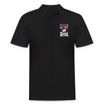 Mois du travail social à l’école WifeCat - Polo Homme - noir - Devant - Kai (181cm)