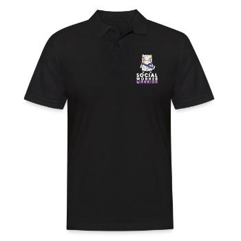 Mois du travail social à l’école Chat - Polo Homme - noir - Devant - Kai (181cm)