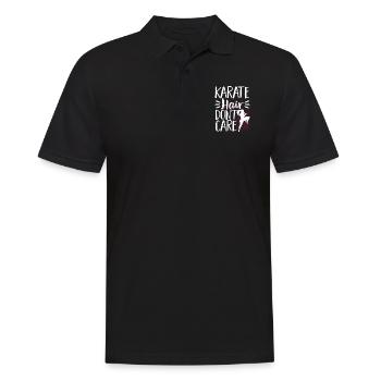Karate Black Belt Gi Uniform - Männer Poloshirt - Schwarz - Vorne - Kai (181cm)