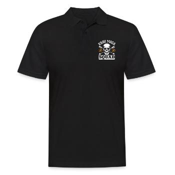 Krav Maga Apparel Israeli Self - Männer Poloshirt - Schwarz - Vorne - Kai (181cm)
