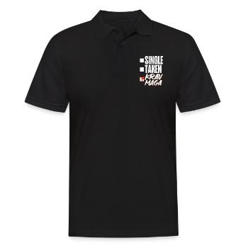 Krav Maga Apparel Israeli Self - Men's Polo Shirt - black - Front - Kai (181cm)