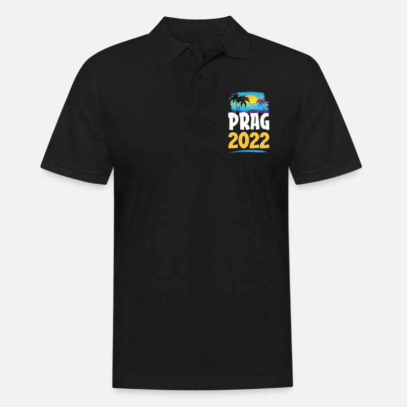 Prag 2023 - Männer Poloshirt - Schwarz