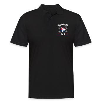 TKD Korean Martial Arts Tae Kwon - Männer Poloshirt - Schwarz - Vorne - Kai (181cm)