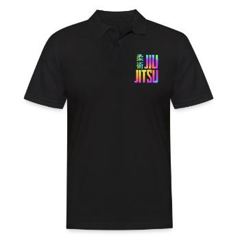 Brazilian Jiu Jitsu MMA Bjj Hugger - Männer Poloshirt - Schwarz - Vorne - Kai (181cm)