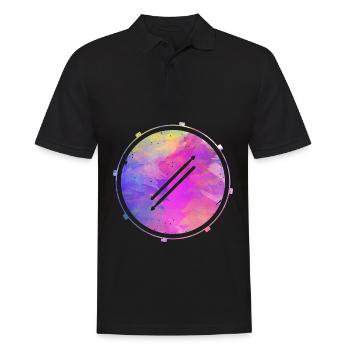 Schlagzeuger Trommel Rockband Musiker Drummer - Männer Poloshirt - Schwarz - Vorne - Kai (181cm)