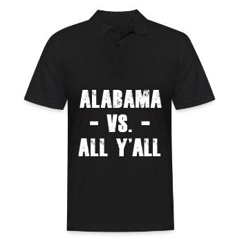 Alabama Vs. All Y'all Sports Weathered Vintage Sou - Men's Polo Shirt - black - Front - Kai (181cm)
