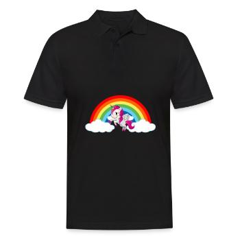 Unicorn mythical animal unicorn shirt unicorns - Men's Polo Shirt - black - Front - Kai (181cm)