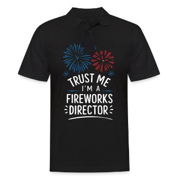Pyrotechnie Feux d’artifice Pyrotechnie - Polo Homme - noir - Devant - Kai (181cm)