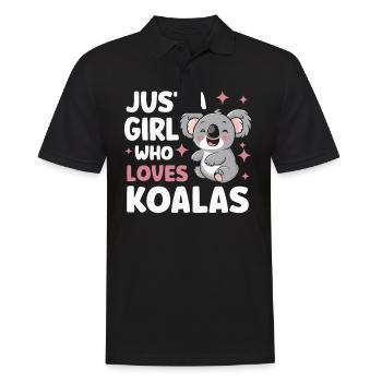 Koala Koala Koala Ours Koala Animal - Polo Homme - noir - Devant - Kai (181cm)