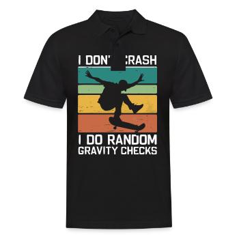 Skateboarding Skater Skateboard Skateboarder - Men's Polo Shirt - black - Front - Kai (181cm)
