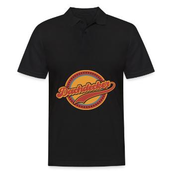 Dachdecker Dachdecken Handwerker Beruf Vintage - Männer Poloshirt - Schwarz - Vorne - Kai (181cm)