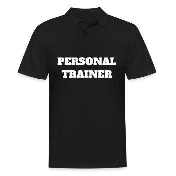 Personal trainer Personal trainer SPORTS WEAR - Men's Polo Shirt - black - Front - Kai (181cm)