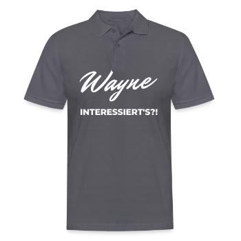 Wayne vous intéresse?! USURE AMUSANTE - Polo Homme - charbon - Devant - Nico (186cm)