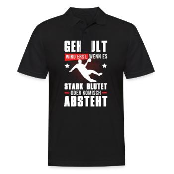 Handball Handballer Geheult Wird Wenn Es Absteht - Männer Poloshirt - Schwarz - Vorne - Kai (181cm)