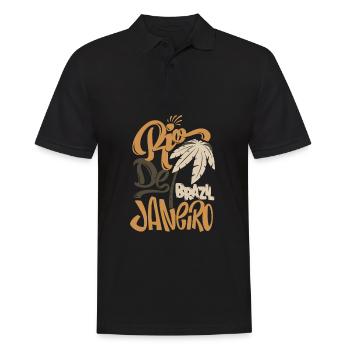 Rio de Janeiro Brésil - Polo Homme - noir - Devant - Kai (181cm)
