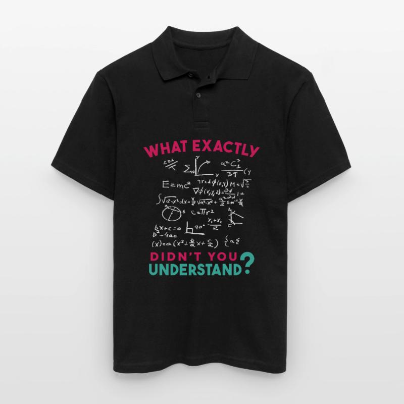 Physics Math Formula Joke Men's Polo Shirt