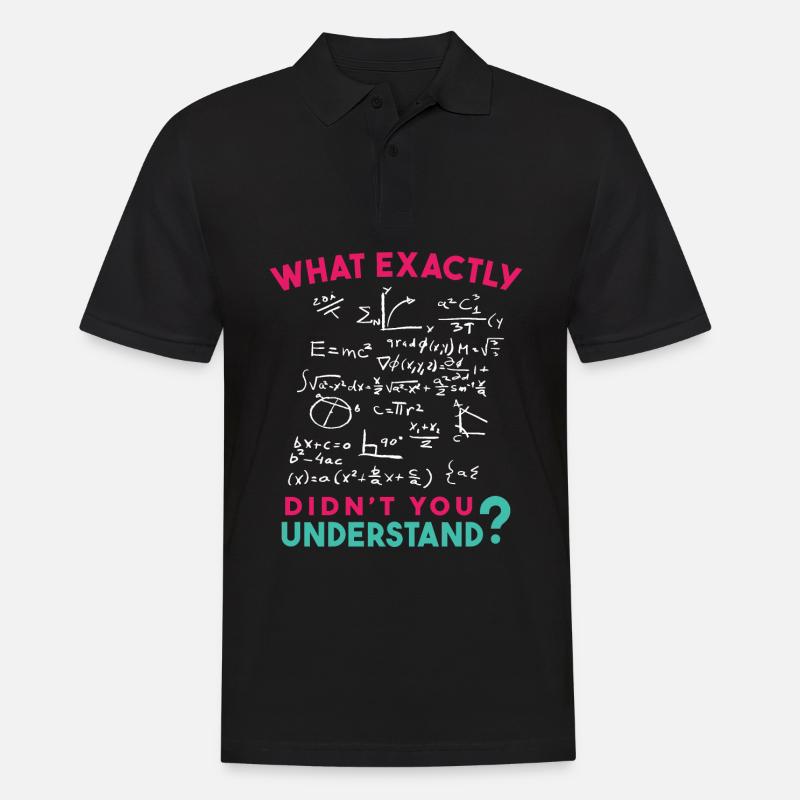 Physics Math Formula Joke - Men's Polo Shirt - black