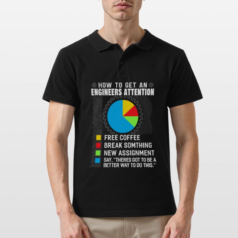Engineer mechanical engineering electrical engineering gift Men's Polo Shirt