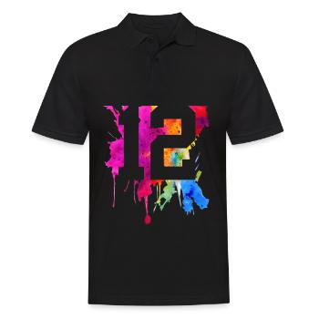 12 JAHRE 12. GEBURTSTAG - Männer Poloshirt - Schwarz - Vorne - Kai (181cm)