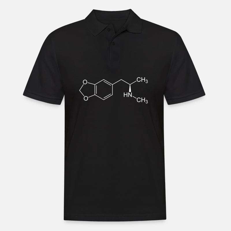 Structural formula MDMA - Men's Polo Shirt - black