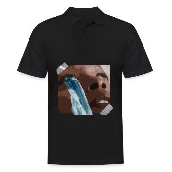 Aesthetic girl surrealism Egirl waterfall - Men's Polo Shirt - black - Front - Kai (181cm)