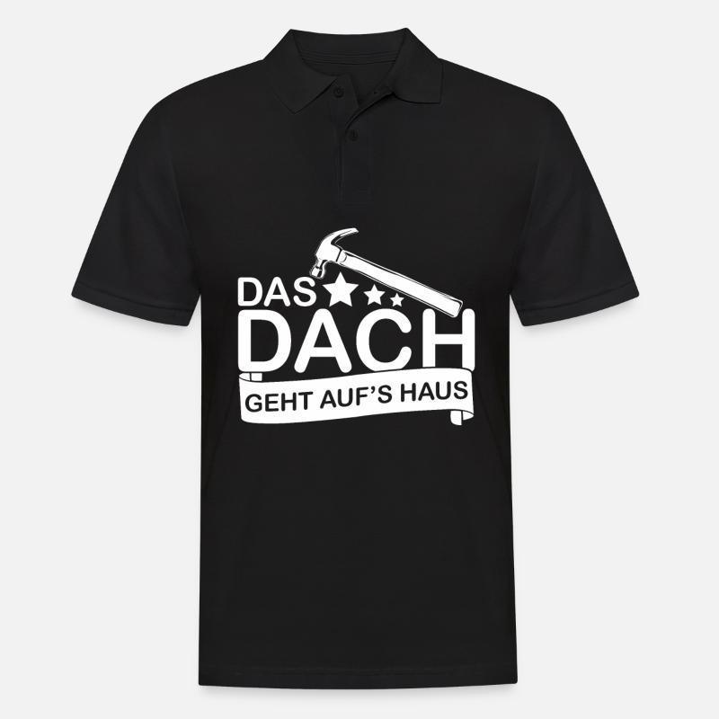 Dachdecker Dachdeckermeister - Männer Poloshirt - Schwarz