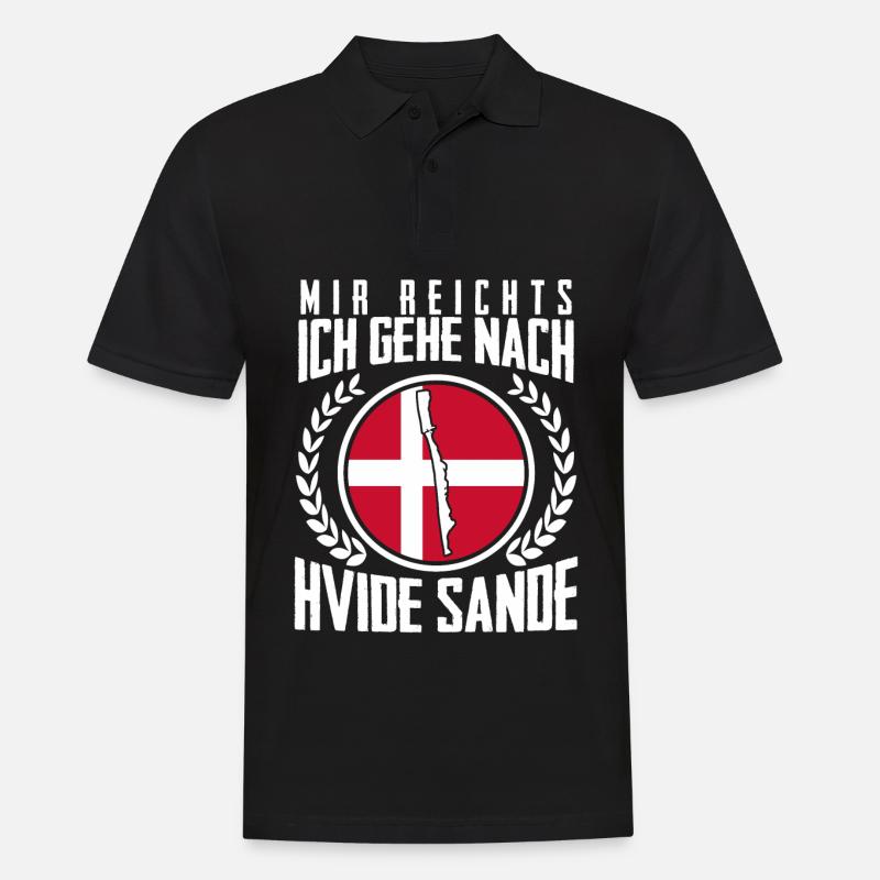 Hvide Sande - Männer Poloshirt - Schwarz