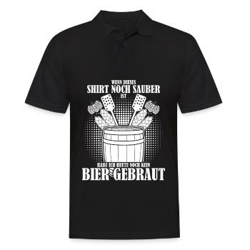 Bierbrauer Hopfen Malz Bier Brauerei - Männer Poloshirt - Schwarz - Vorne - Kai (181cm)