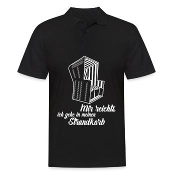 Strandkorb für den Garten Strandkörbe - Männer Poloshirt - Schwarz - Vorne - Kai (181cm)