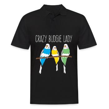 Perruche Budgerigar Lady Budgerigar - Polo Homme - noir - Devant - Kai (181cm)