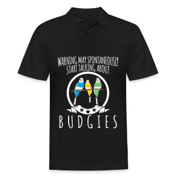 Budgerigar blague avec budgerigar - Polo Homme - noir - Devant - Kai (181cm)