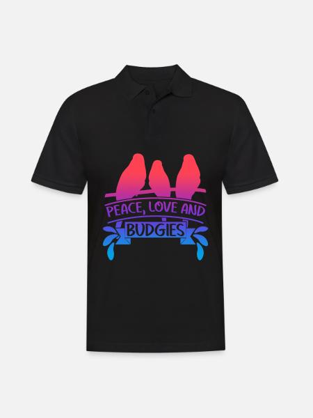Budgerigar saying Budgerigar - Men's Polo Shirt - black