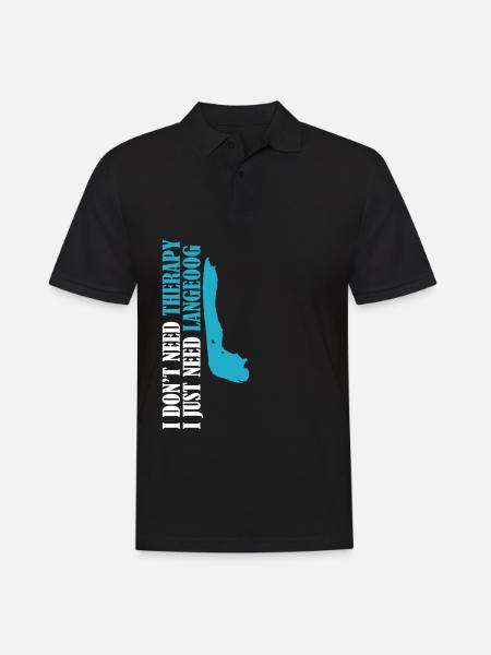Langeoog Therapy - Men's Polo Shirt - black
