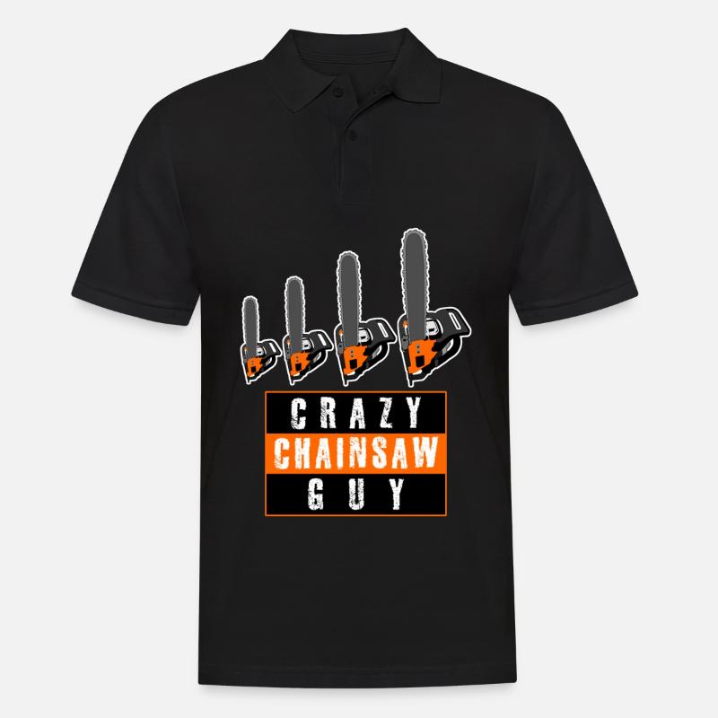 Chainsaw Chainsaws Lumberjacks - Men's Polo Shirt - black