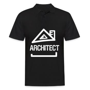 Architekt Haus Architektur Architekten - Männer Poloshirt - Schwarz - Vorne - Kai (181cm)