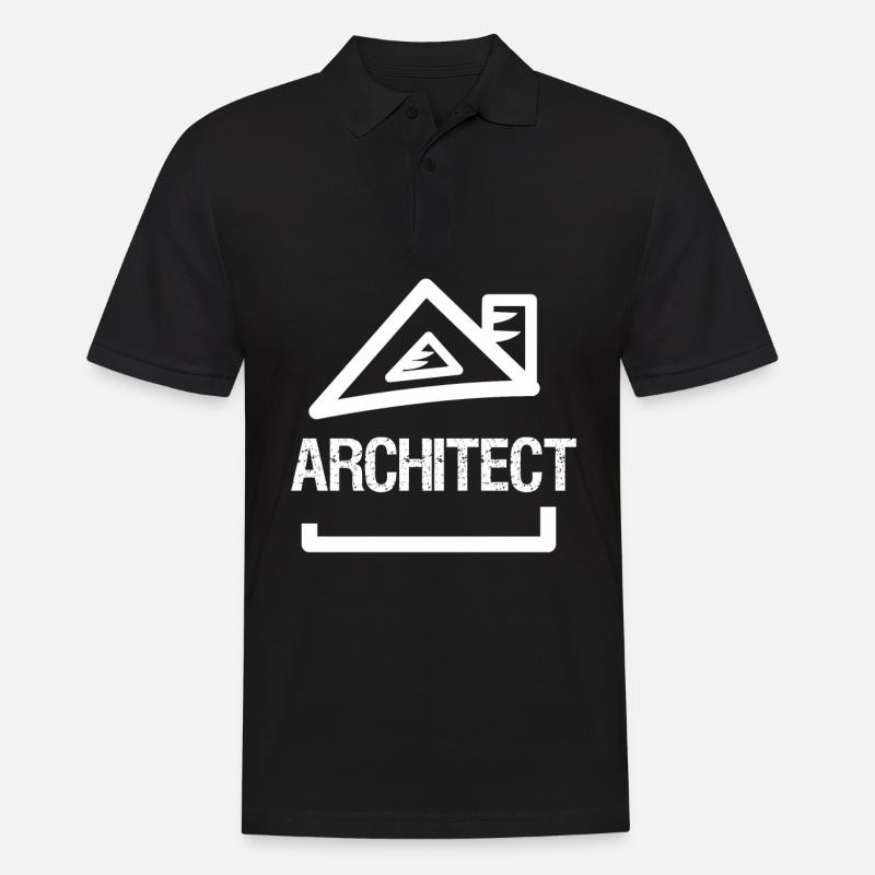 Architect House Architecture Architects - Men's Polo Shirt - black