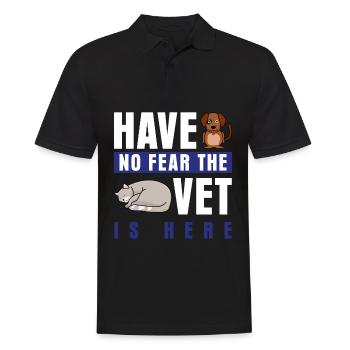 Veterinarian Veterinary Veterinary Practice - Men's Polo Shirt - black - Front - Kai (181cm)