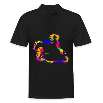 Reining Dressage Western Riding - Polo Homme - noir - Devant - Kai (181cm)